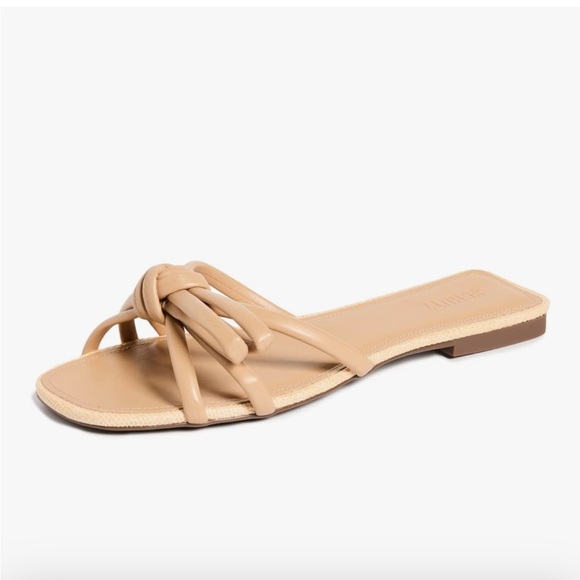 SCHUTZ Women's Blossom Flats - Beige - Picture 1 of 8